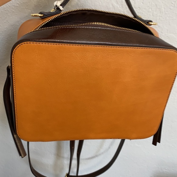 Divans Firenze 3 way bag Genuine Leather made in Italy NWT - Picture 7 of 9